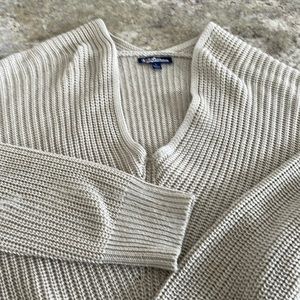 Woman’s large sweater